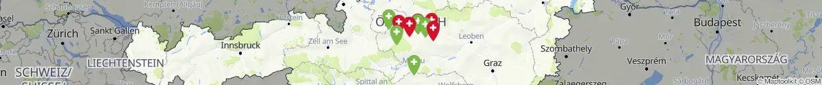 Kartenansicht für Apotheken-Notdienste in der Nähe von Rottenmann (Liezen, Steiermark)